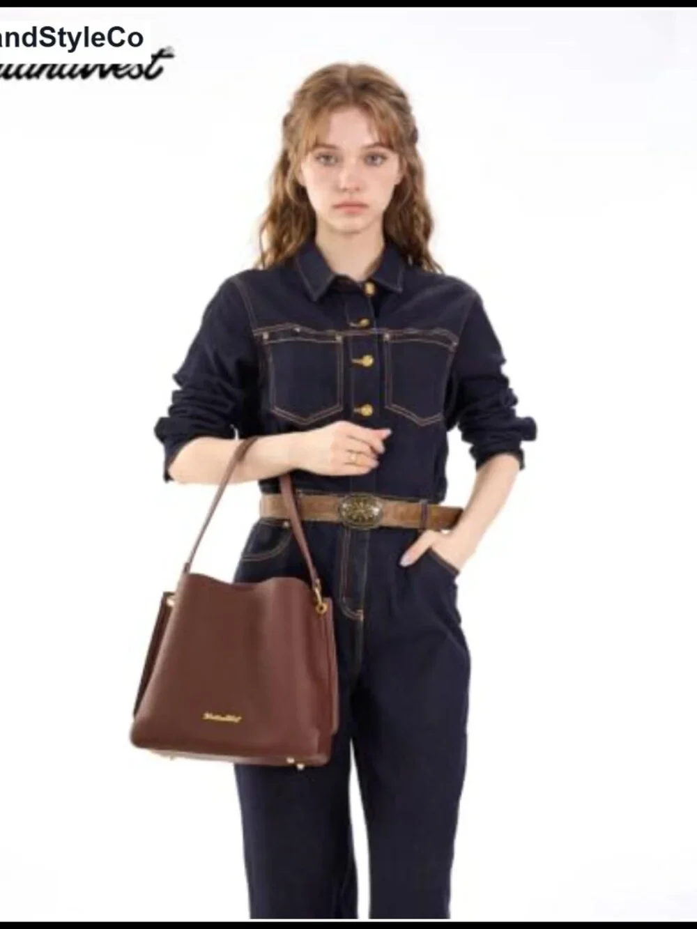 Medium Hobo Shoulder Bag PU Leather 3 Compartments Crossbody Purse